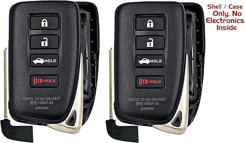 Miniatura 2 de 2 fundas de repuesto para llavero Prox, compatibles con vehículos Lexus, MPN HYQ14FBA-NS-03 (sin electrónica ni chip en el interior)