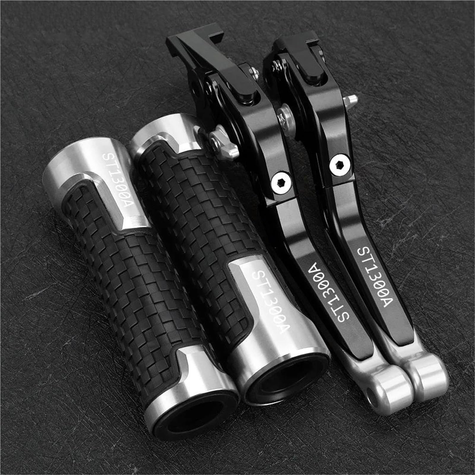 Tgvselpj Black3 Motorcycle Part 7/8" 22Mm Motorcycle Extendable Adjustable Clutch Brake Levers Controller Lever Handle For H-Onda St1300a St1300 A St 1300A 2003-2007(Black3)