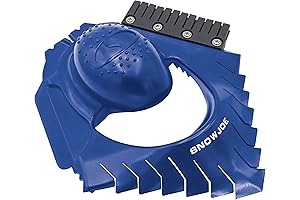 Snow Joe Snow Broom Ice Dozer - Efficient Ice and Snow Scraper Tool