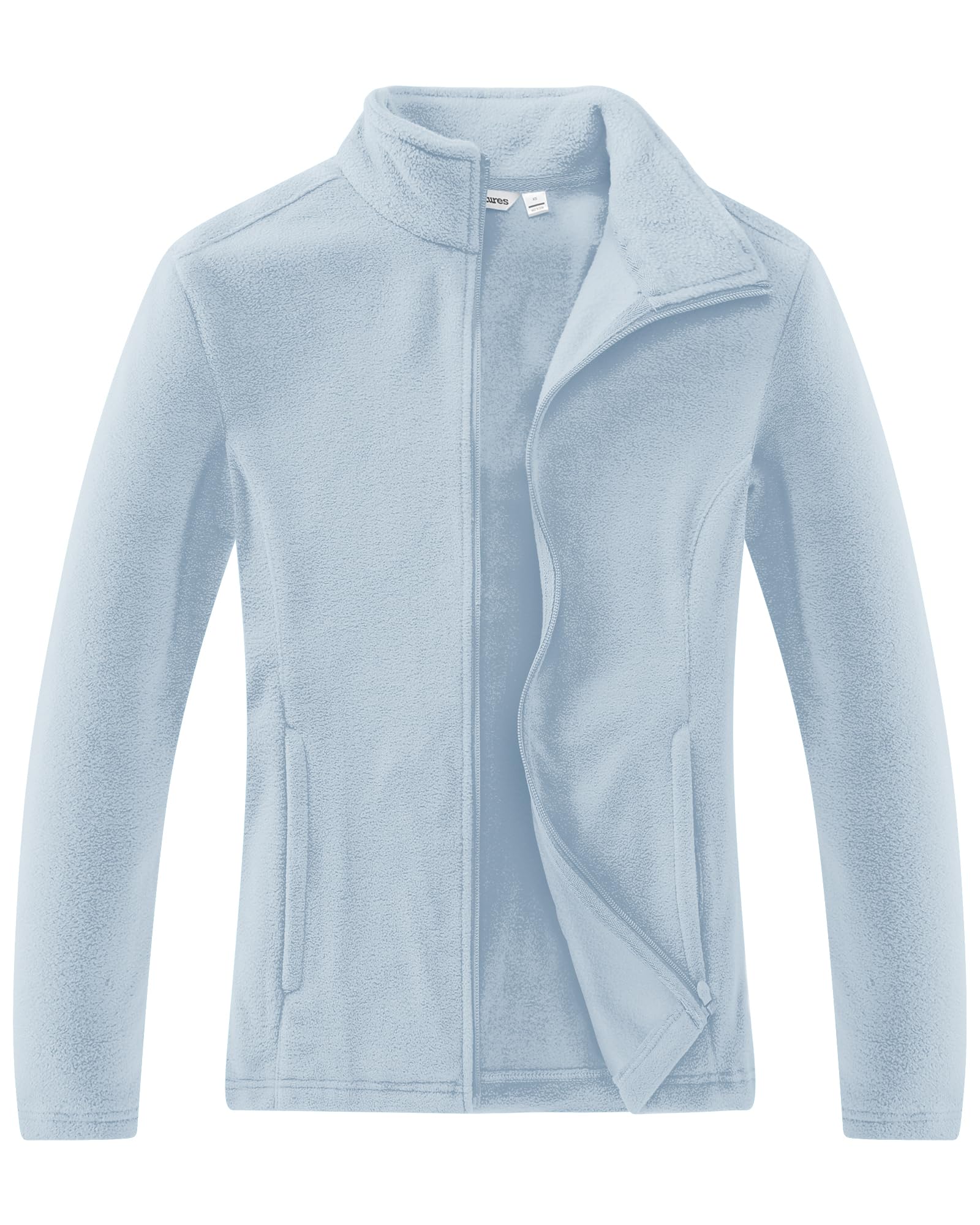 Outdoor Ventures Women's Lightweight Warm Zip Up Long-Sleeve Soft Polar Fleece Jacket for Fall Winter