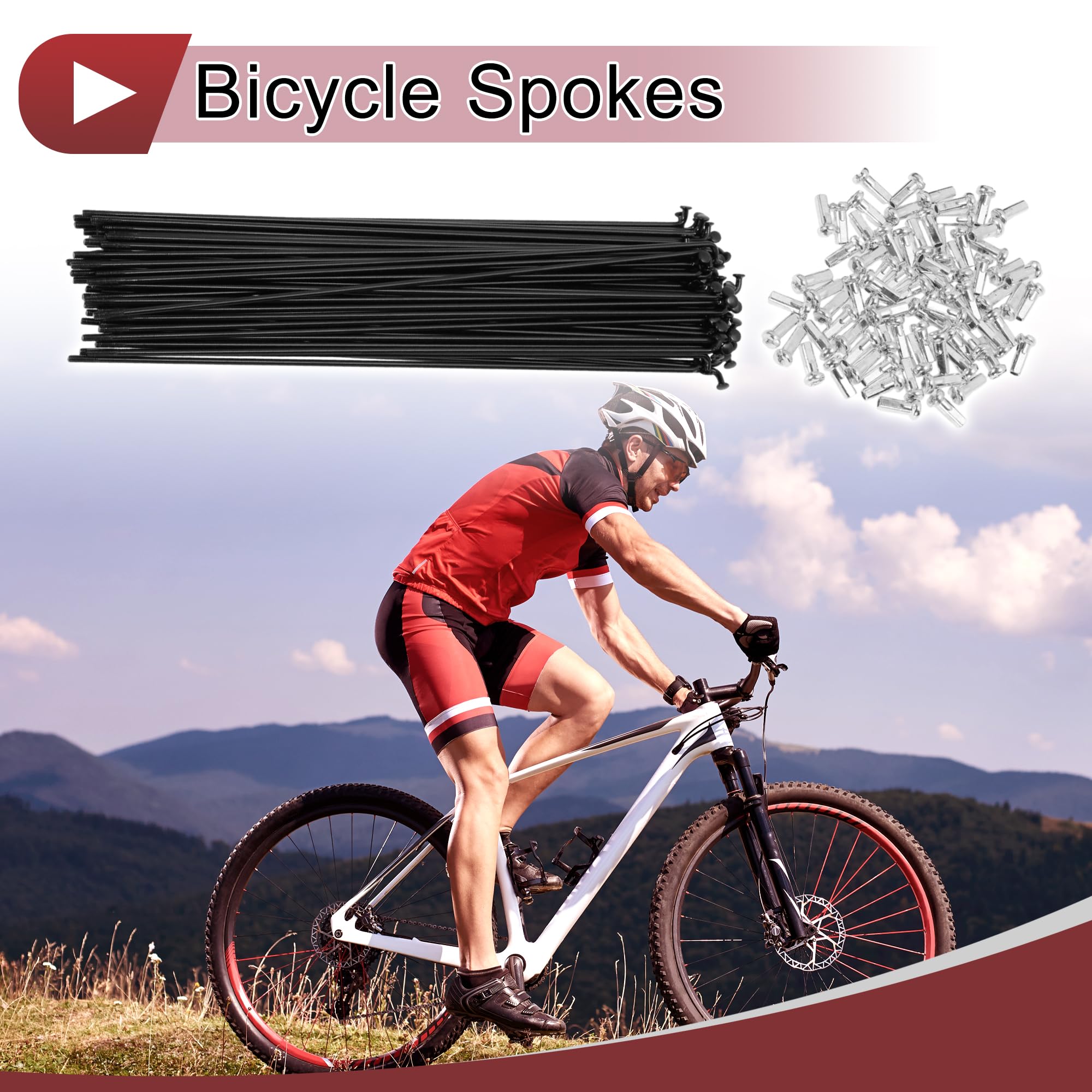 Amazon | TUCKBOLD 72セット14G自転車スポーク 194mm 自転車ホイール
