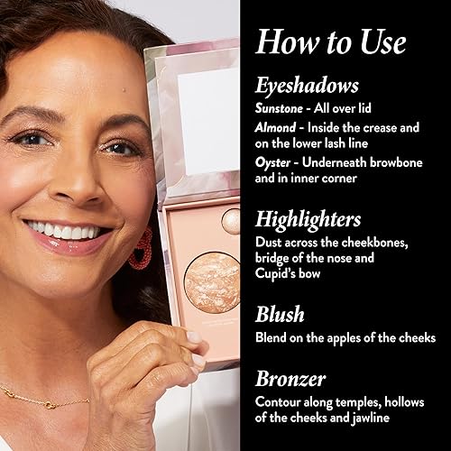 LAURA GELLER NEW YORK The Best of the Best Baked Palette - Full Size - Includes Bronzer, Blush, 2 Highlighters and 3 Eyeshadows - Travel-Friendly