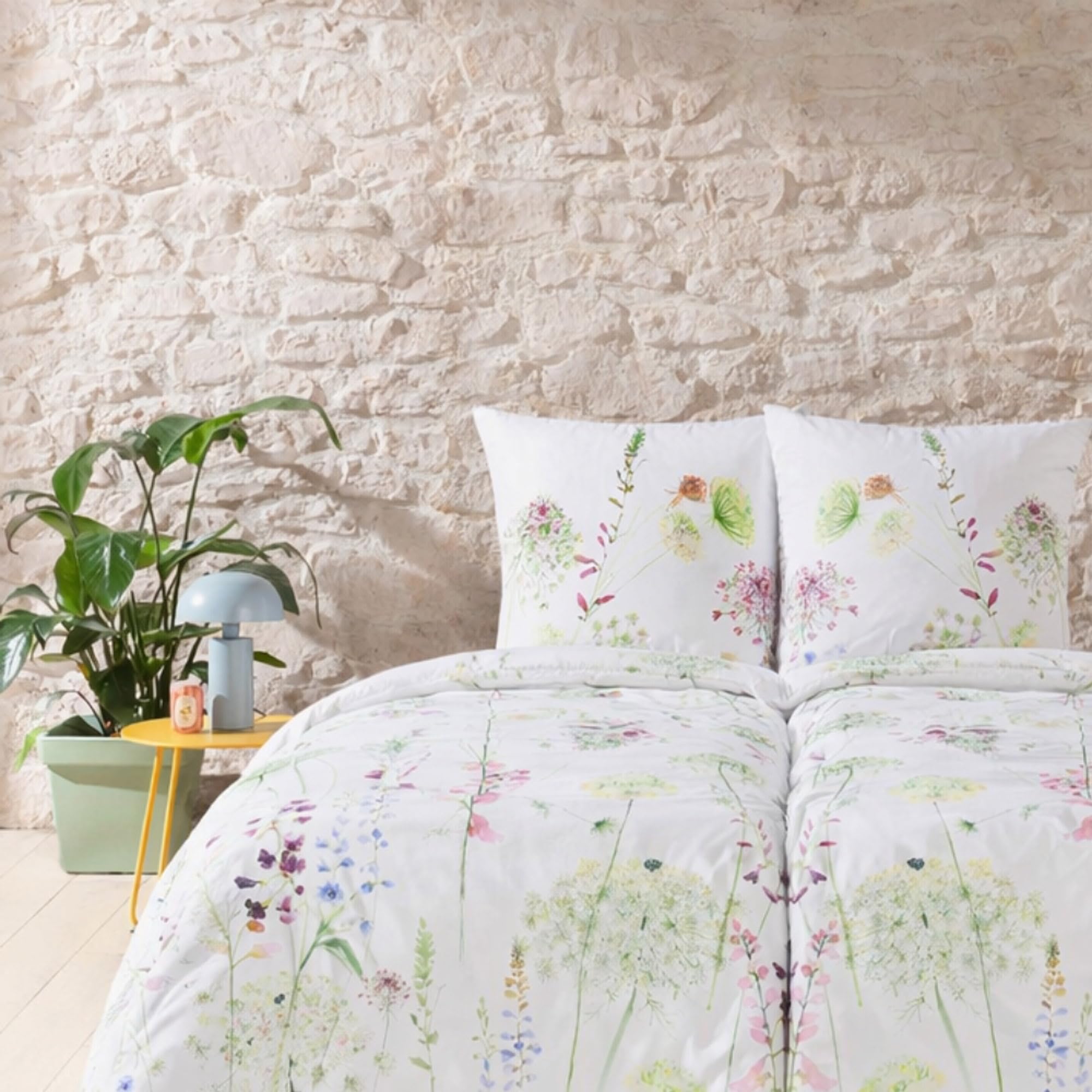 ESTELLA Mako Jersey Bettwäsche Meadow Interlock Grün 135x200 + 80x80 cm