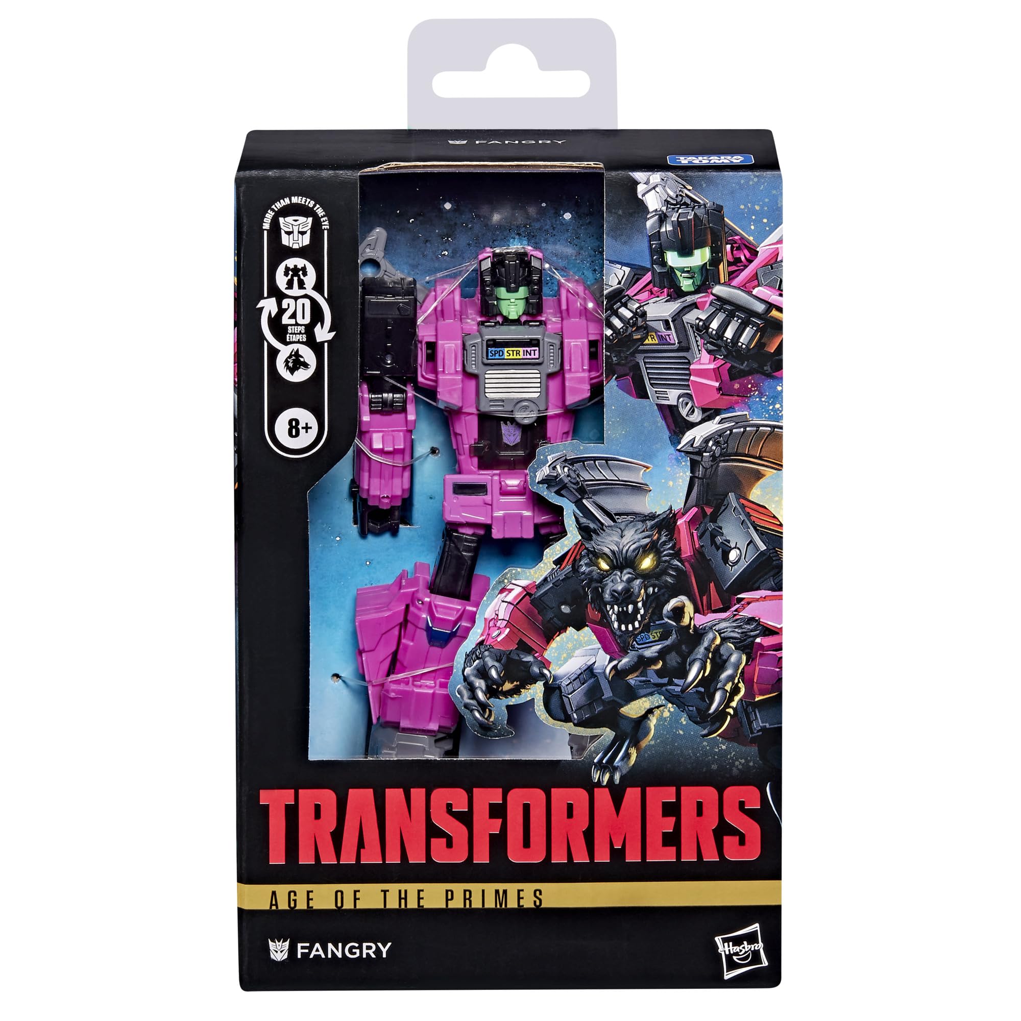 Transformers Age of The Primes, Fangry Clase de Lujo, Figura de acción Convertible de 13 cm, Juguetes Robots, A Partir de 8 años