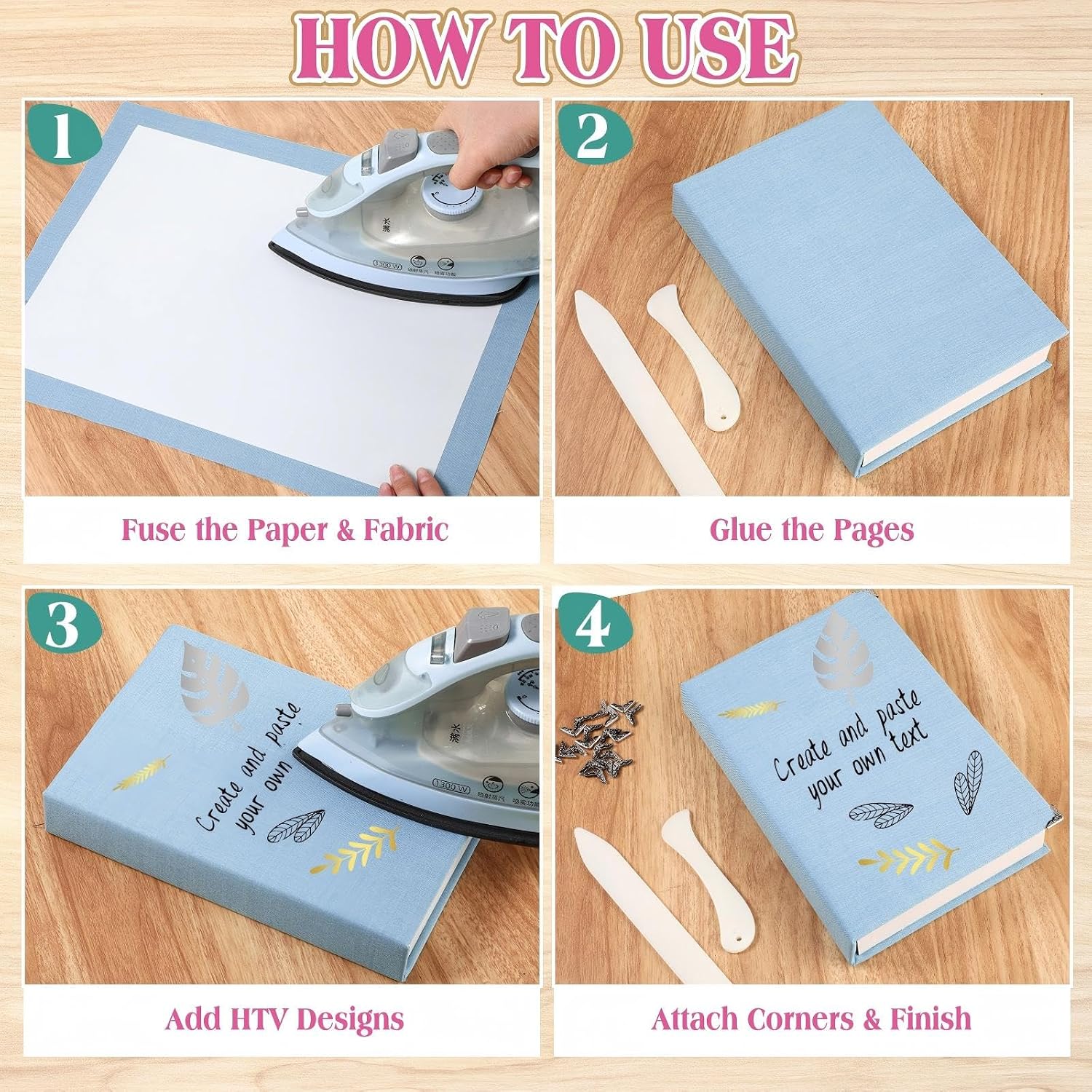 6 Colors Book Binding Cloth Materials Kit, 12''x16'' image 5