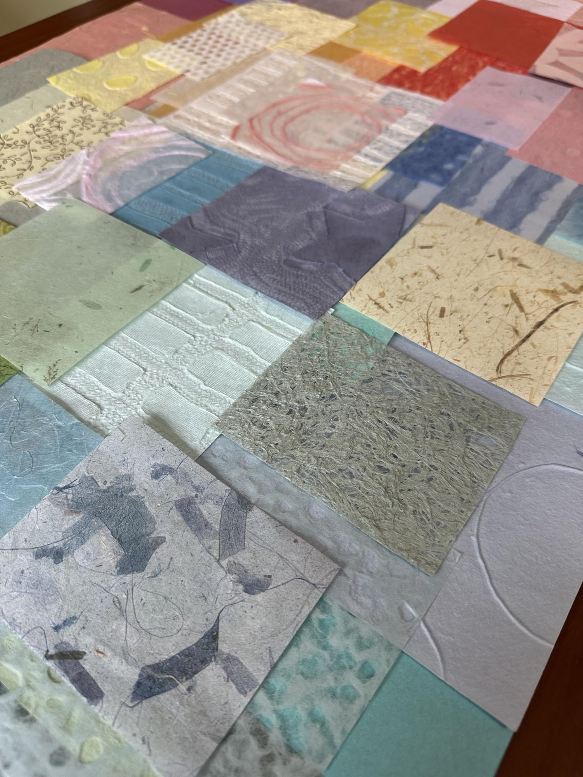 Kozo Studio Zestaw do wycinania papieru morwowego, wiosenna edycja pastelowa (100 unikalnych sztuk), wysokiej jakości papier dekoracyjny do scrapbookingu, tworzenia kart, kolażu, rękodzieła mieszanego