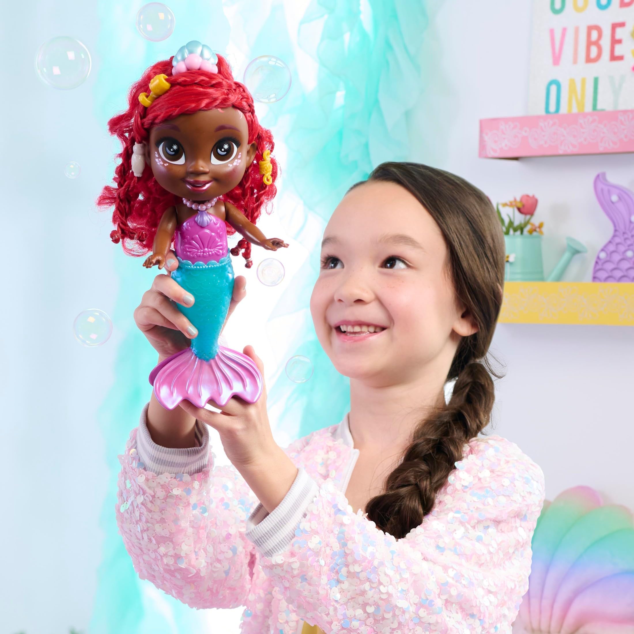 Just Play Disney Junior Atlantica Ariel Doll with Accessories, 5 Pieces, 24 cm Doll with Red Hair, Children's Toy from 3 Years - Image 2