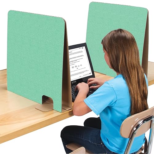 Miniatura 3 de Really Good Stuff Divisores de privacidad altos reducen las distracciones durante pruebas o tareas. Los protectores de privacidad de escritorio son