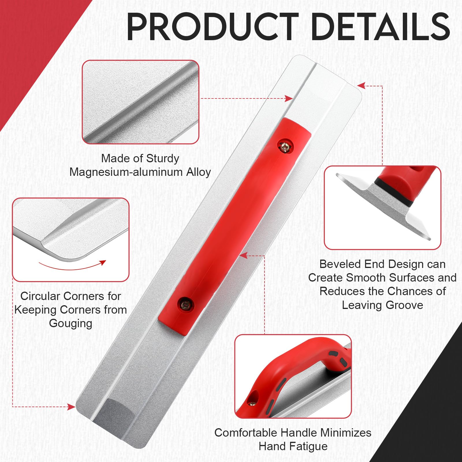 Lasnten Concrete Float - 16 Inch, Beveled Handle -3 Lasnten Concrete Float - 16 Inch, Beveled Handle -3