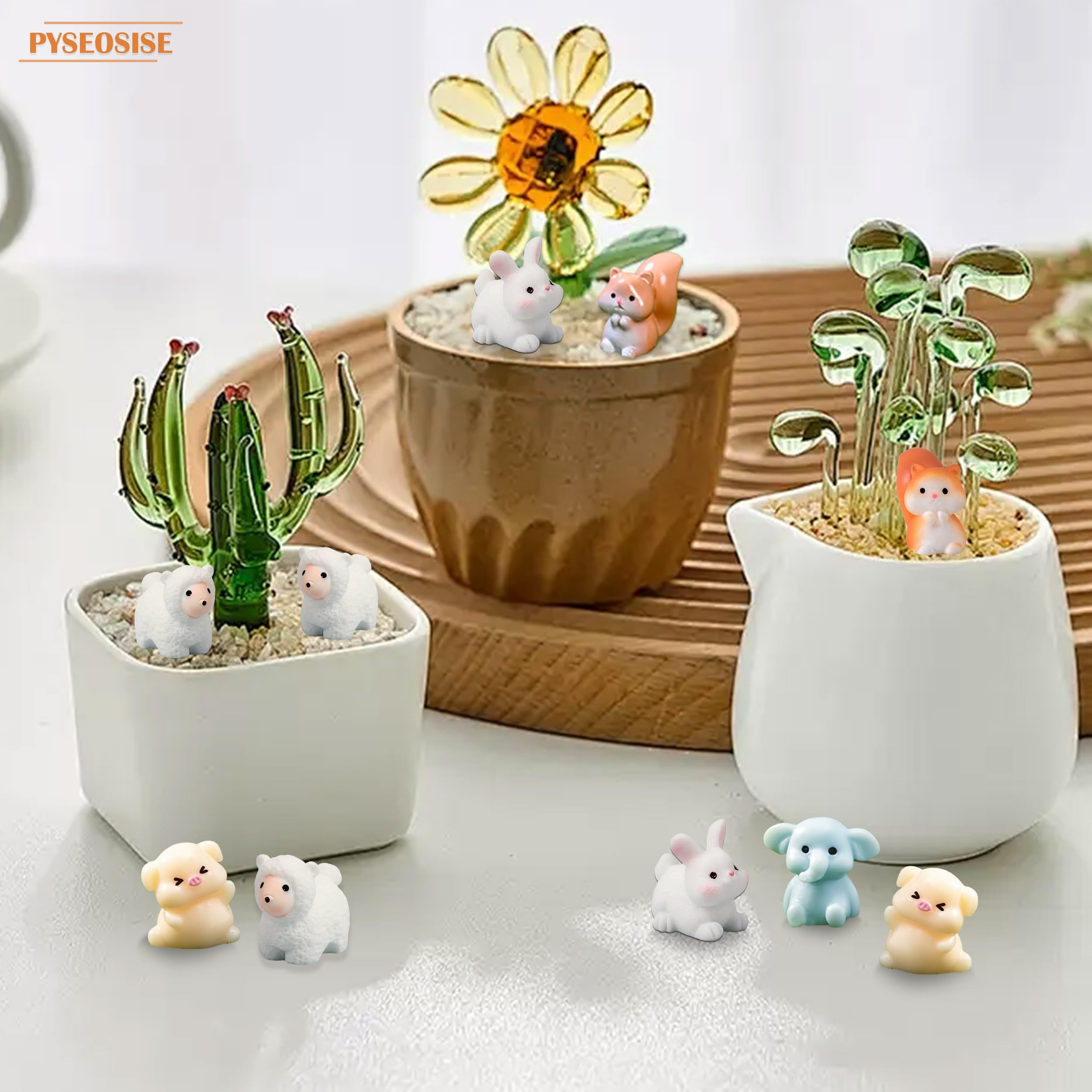 33 Statuine Mini Animali In Resina - Per Decorazioni Fai Da Te, Acquari E Giardini Miniatura