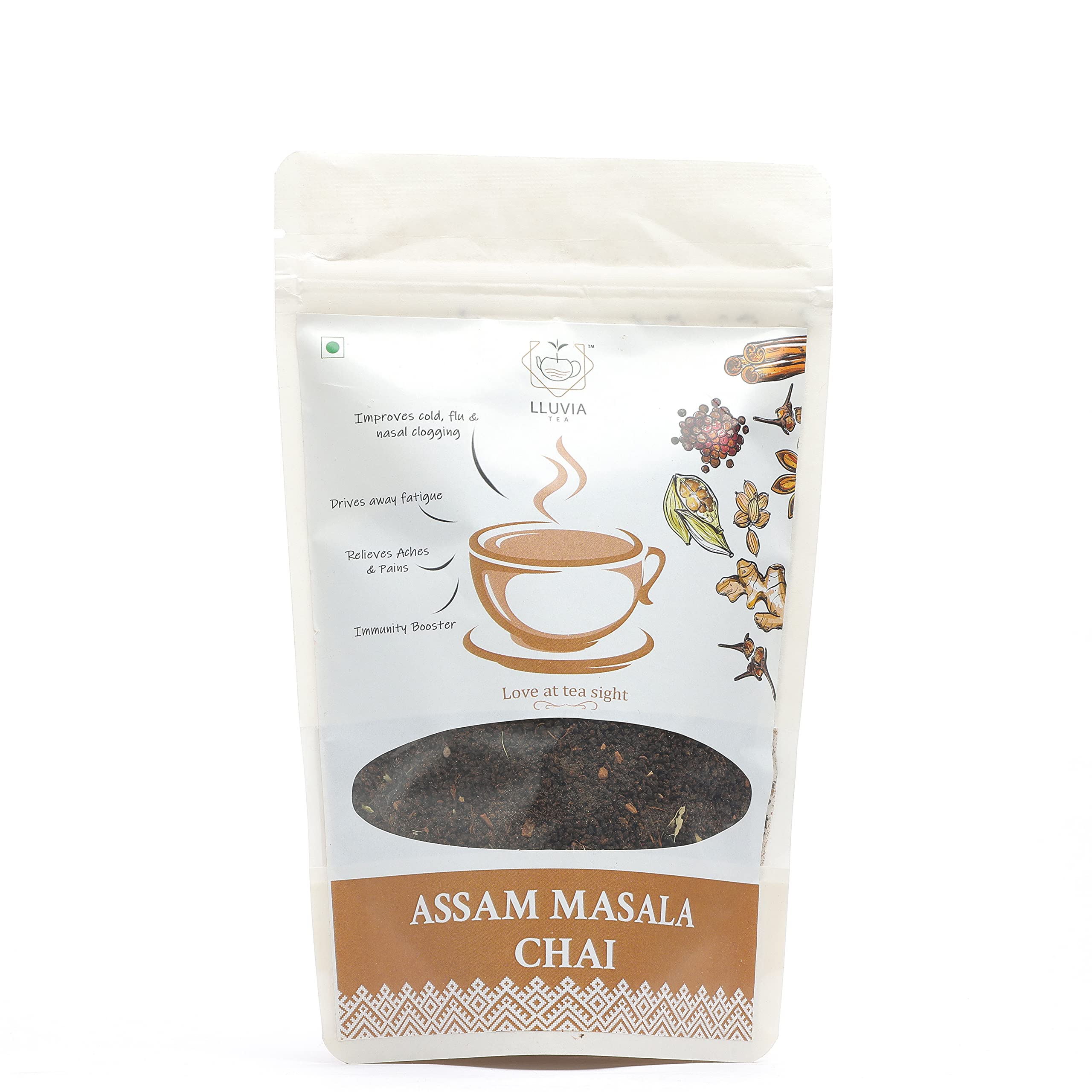 See full amazon price history chart for LLUVIA TEA Natural Masala Spices Herbs Assam Masala Chai Tea Made with Cardamom Ginger Cloves Black Pepper Masala Tea Powder, 150gm LLUVIA TEA Natural Masala Spices Herbs Assam Masala Chai Tea Made with Cardamom Ginger Cloves Black Pepper Masala Tea Powder, 150gm (B09N3SMD4K) Amazon Price History, Amazon Price Tracker