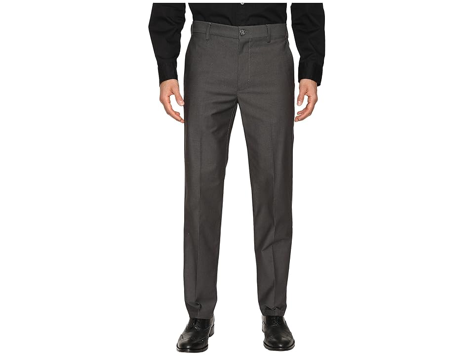 

Dockers Signature Khaki D1 Slim Fit Flat Front (Camino Burma Grey Pattern A Stretch) Men's Dress Pants