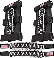 Vista 10 de Asas de agarre de barra antivuelco+mango de agarre para reposacabezas para Jeep Wrangler YJ TJ JK JKU JL JLU Sport Sahara Freedom Rubicon Unlimited