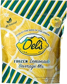Del's Lemonade All Natural Frozen Lemonade 8 Packet Pouch