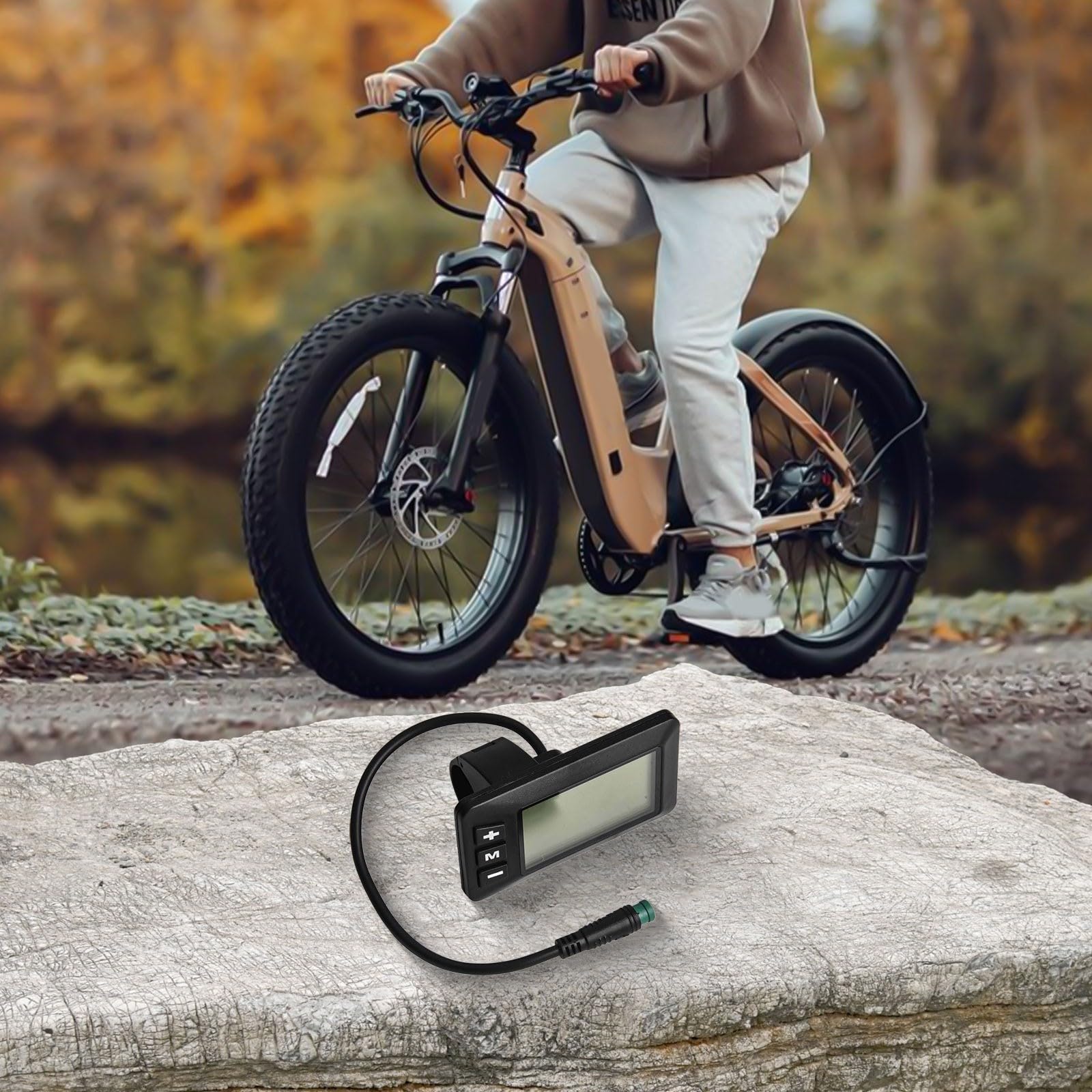 Display LCD GD01 per bici elettrica, 24 V/36 V/48 V, schermo impermeabile a 5 pin con retroilluminazione, tachimetro per controller JN E-Bicycle