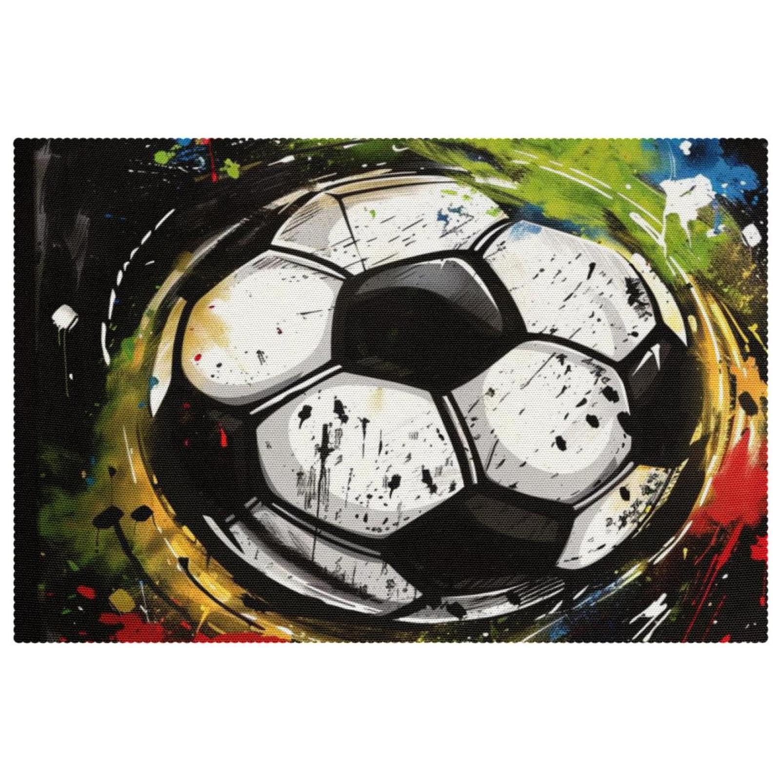 Sets de table football Grunge pour animer vos soirées match en famille