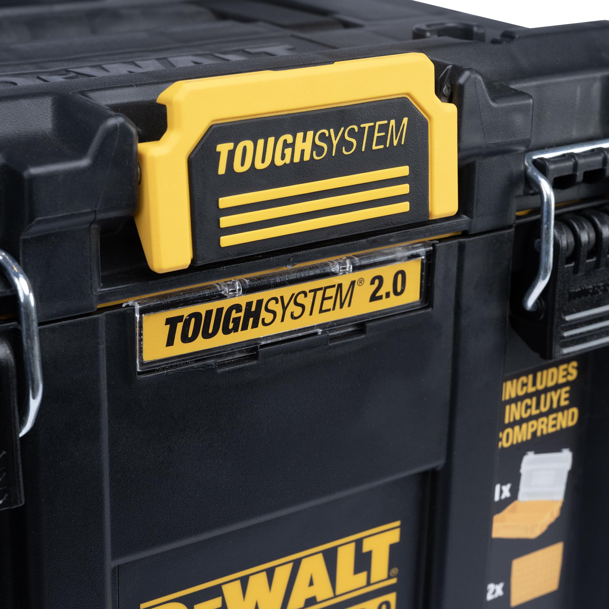 DEWALT TOUGHSYSTEM 2.0 Caja de herramientas compacta y duradera con separadores extraíbles (DWST08035)