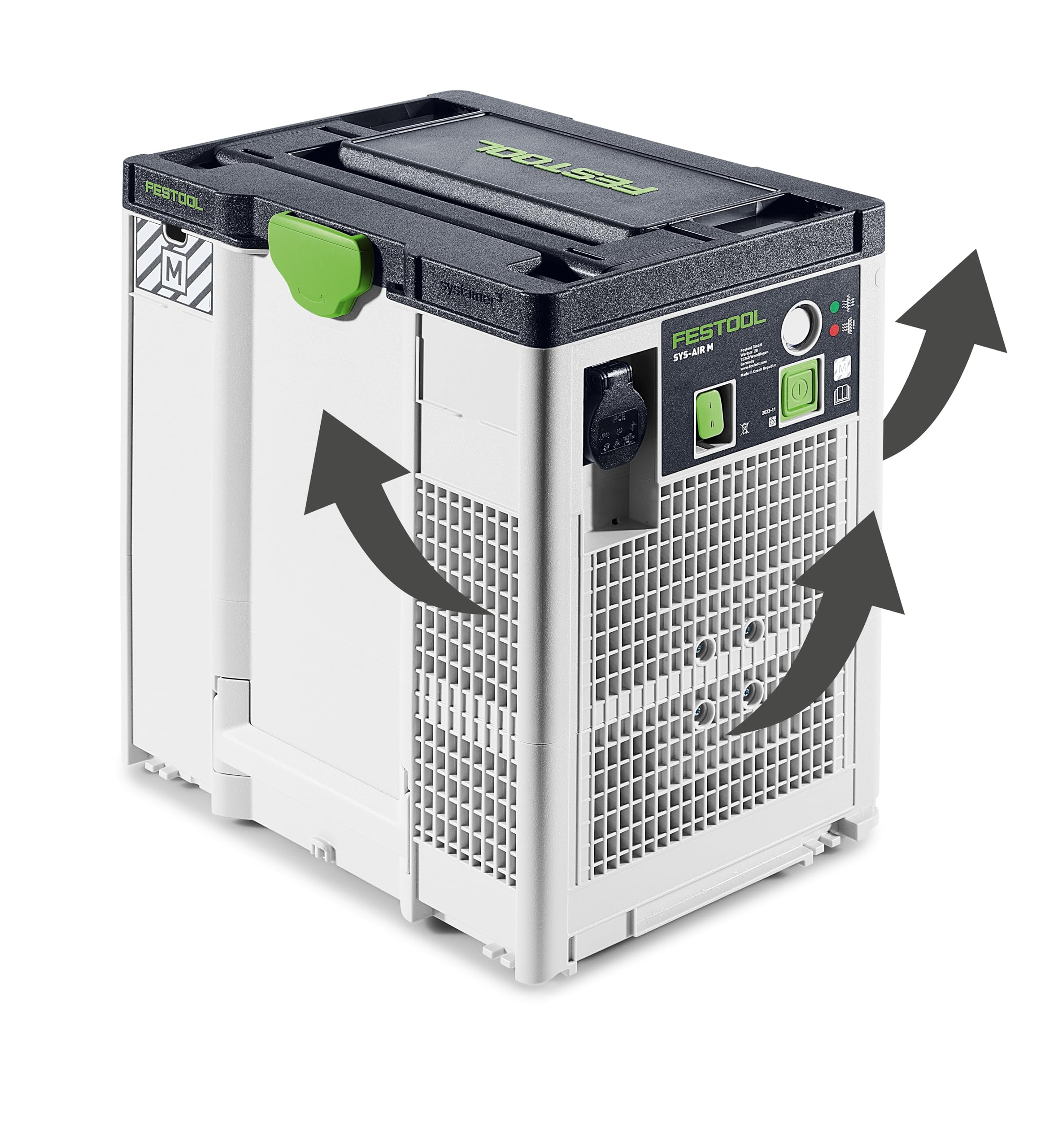 Purificador de SYS-AIR H | Purificador de aire profesional compacto Systainer M437 – menos de 10 kg, escalable hasta 6 unidades en serie