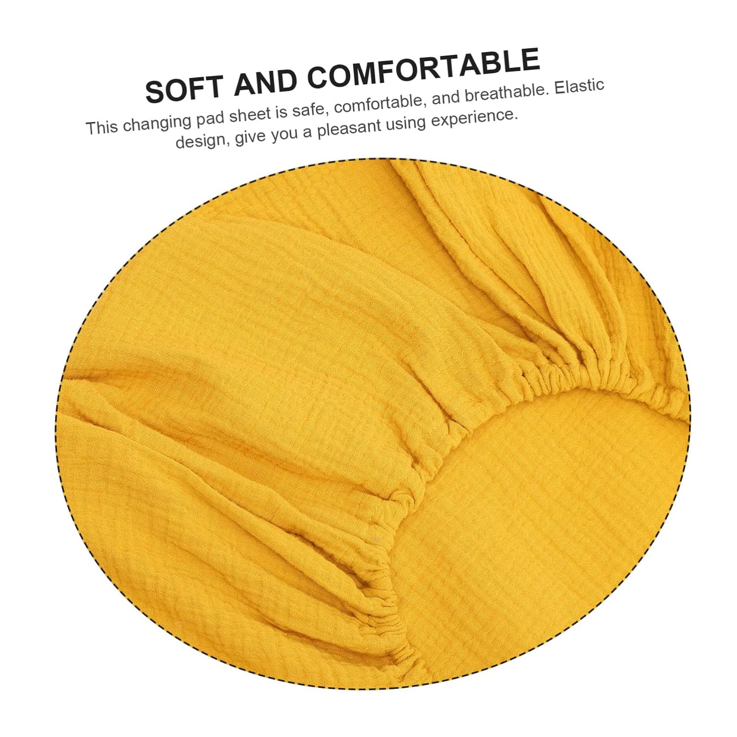 2pcs Changing Pad Covers Removable and Washable Soft Changing Table Pad Sheet Skin-Friendly Design for Ginger and