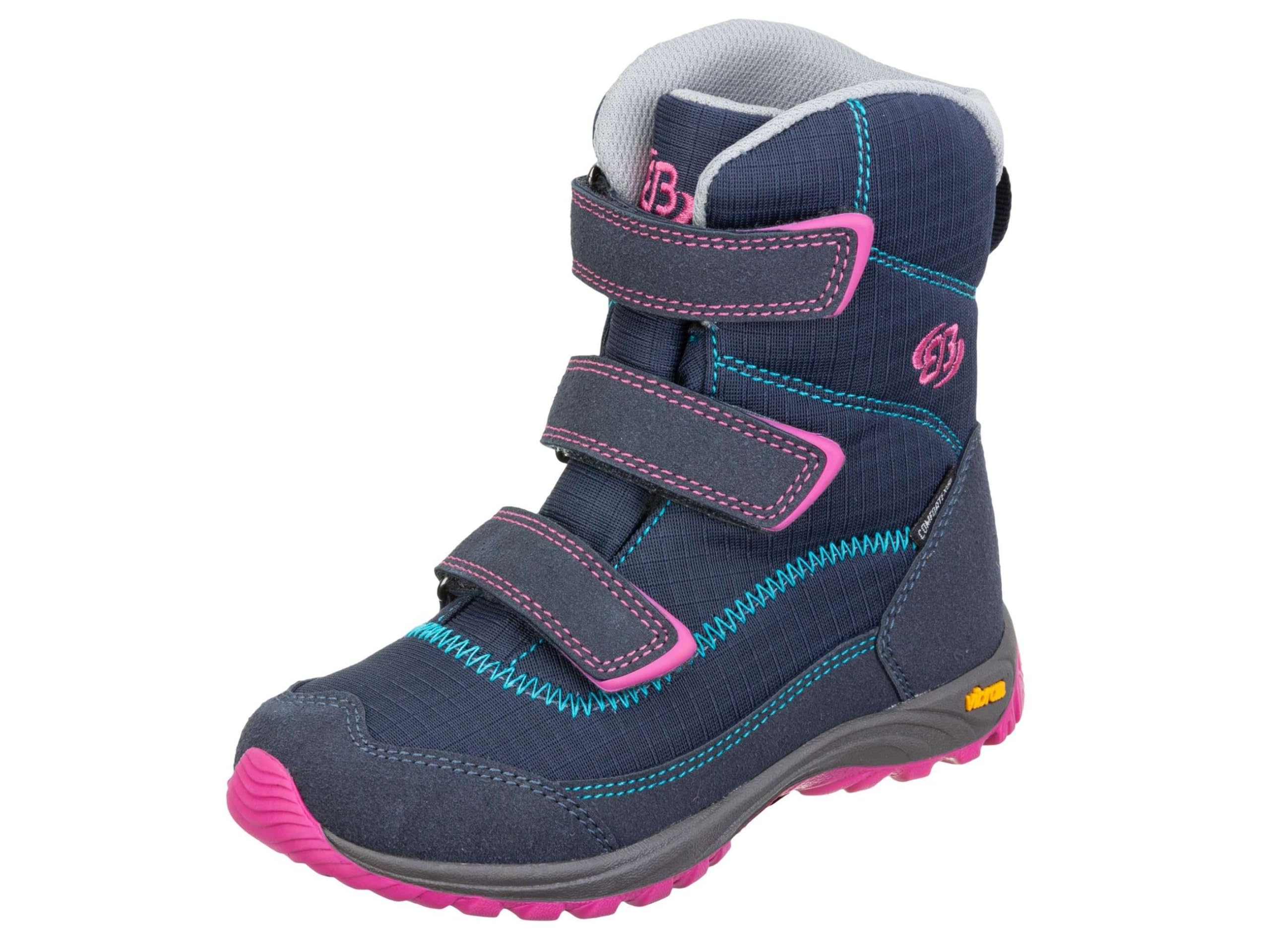 Brütting Women's Arendal V Snow Boots, Navy Pink Turquoise, 7 UK