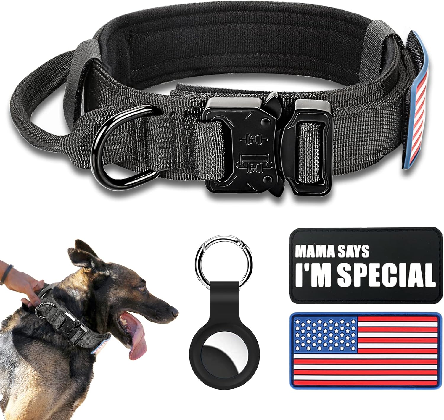 Tactical Dog Collar Military Dog Collar Adjustable Nylon