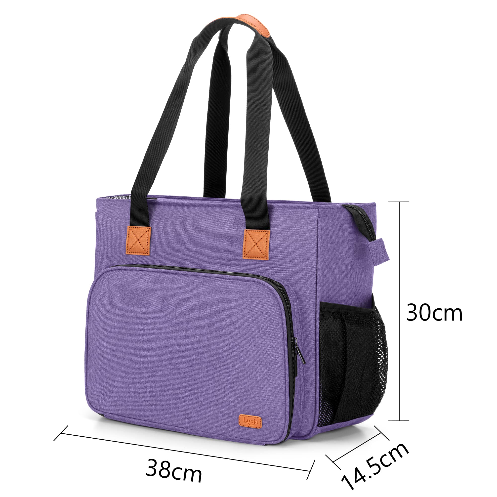 Luxja Sac de Kit de Broderie, Sac de Rangement pour Kit de Broderie et Accessoires (Sac Uniquement), Violet