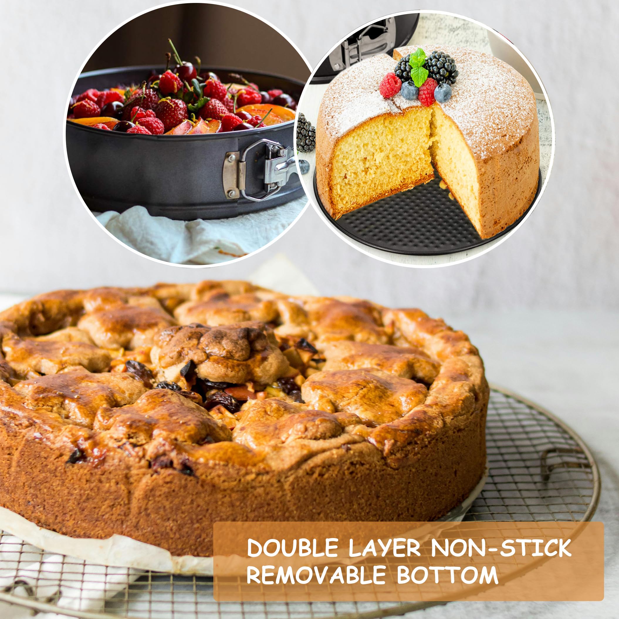 Non-Stick Spring Form Pan Baking Round Tray Cake Tin DIY Birthday Party