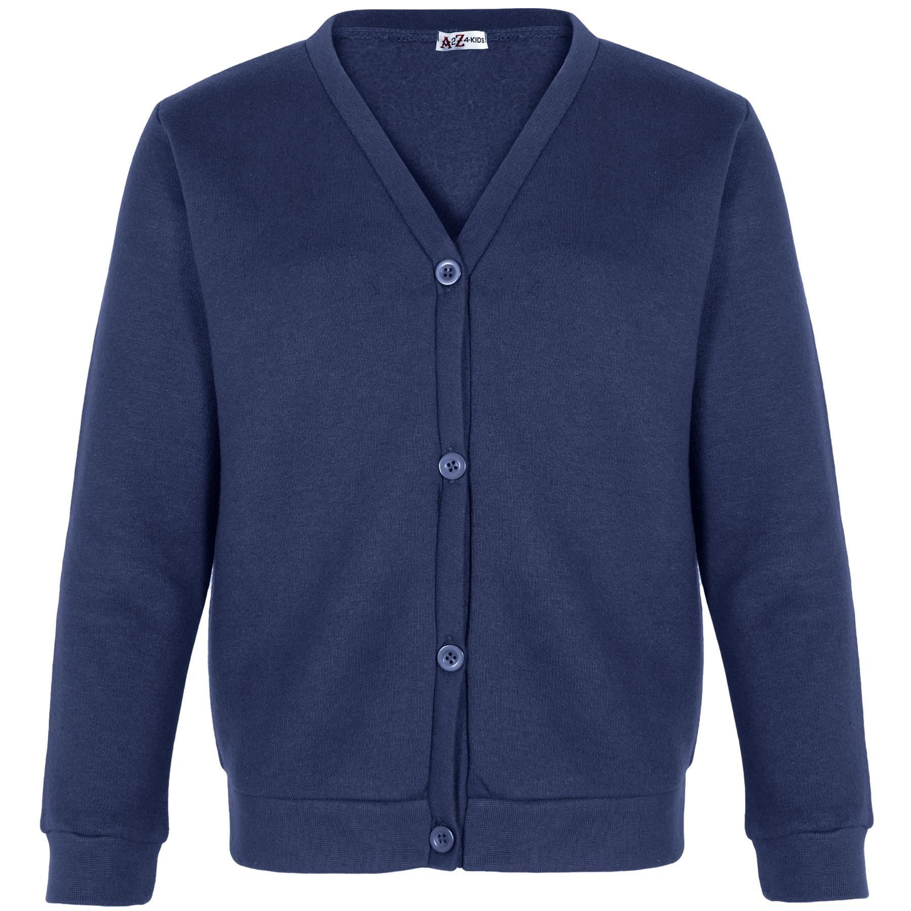 A2Z 4 Kids Girls Club Scouts School Uniform - UF Cardigan Navy 3-4