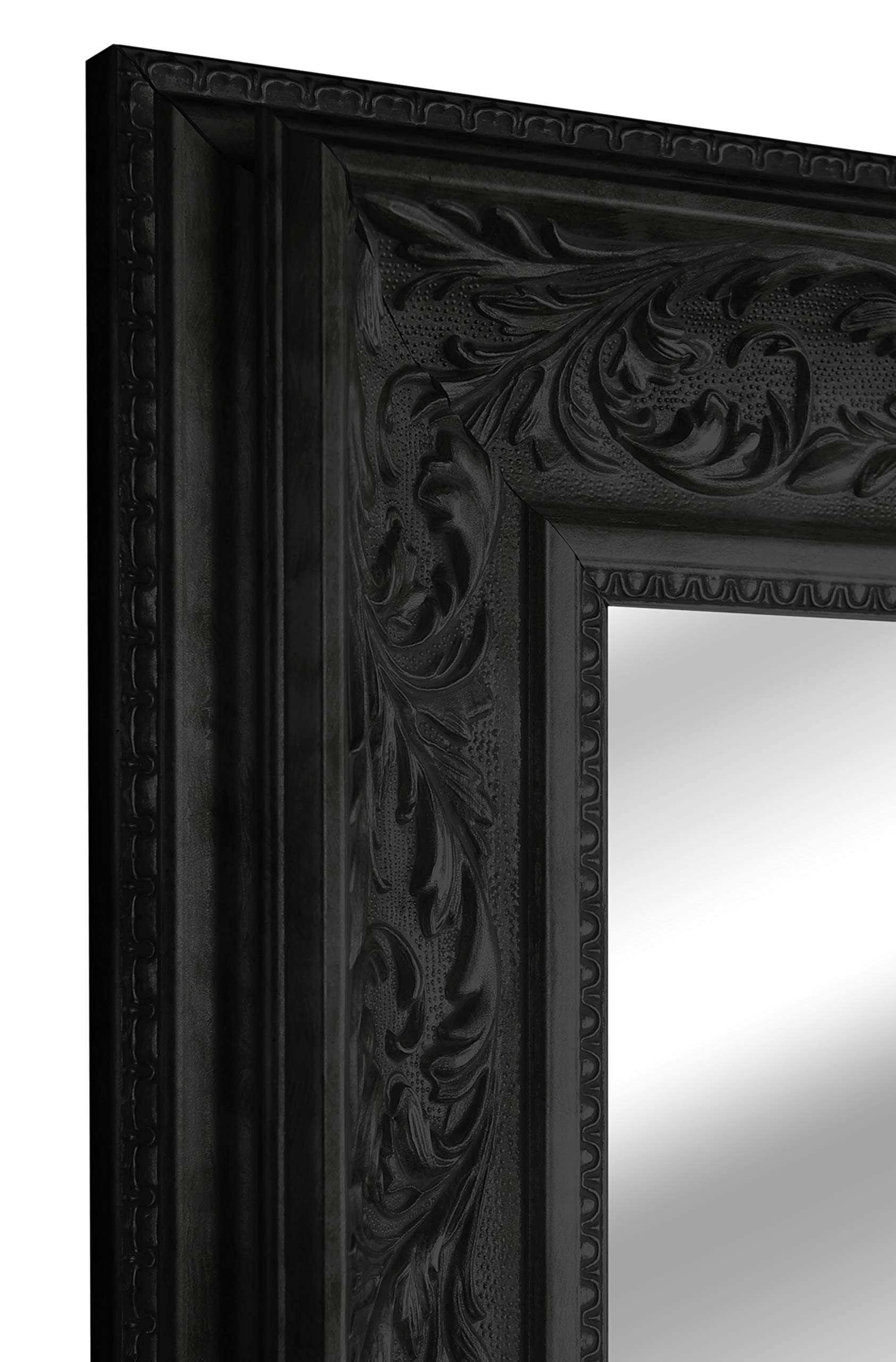 Tv In Disguise Black Ornate Frame Sample For Framed Mirror Tv (Black)