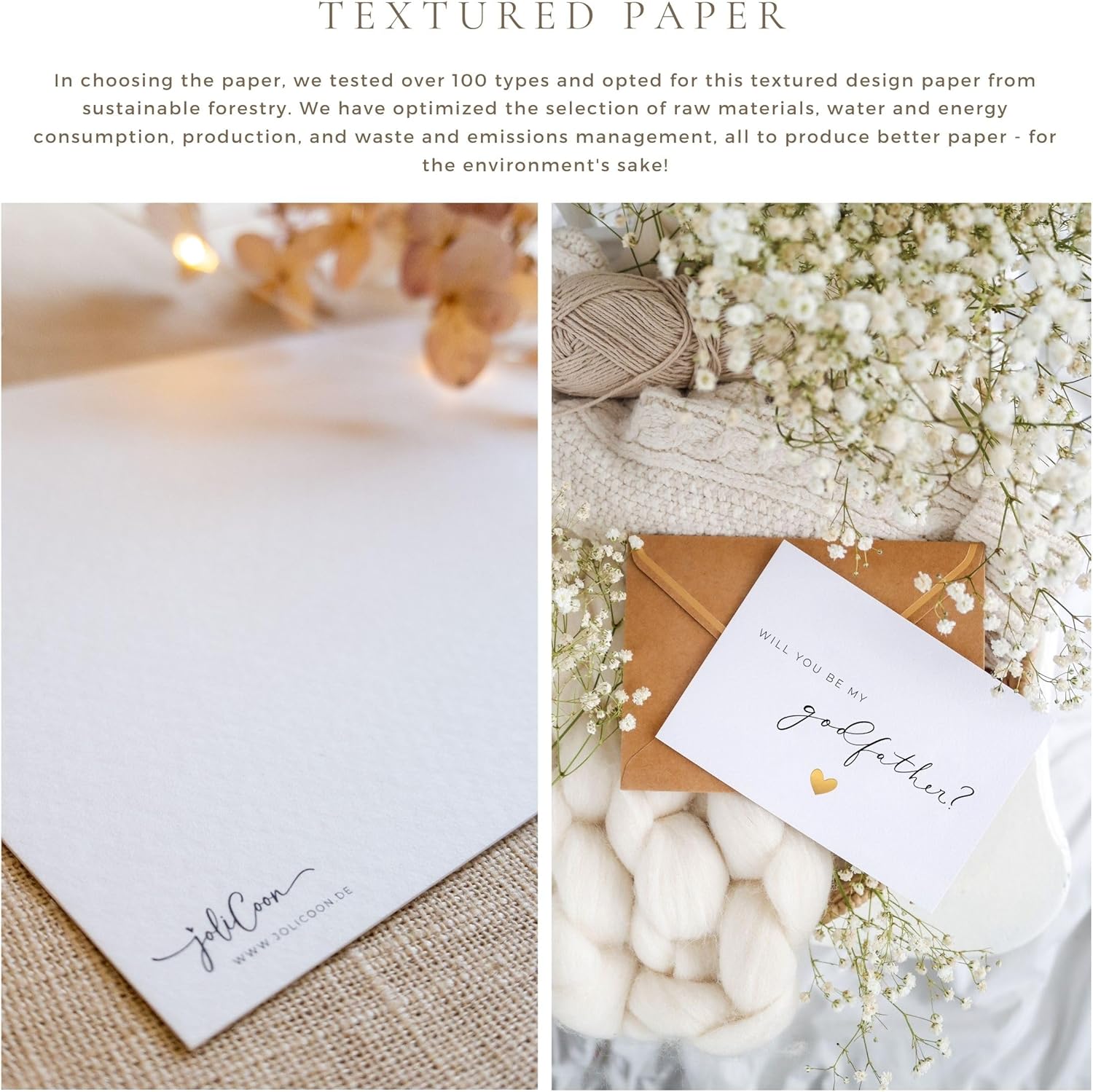 Joli Coon Will you be my godfather card with envelope and wax seal - Godfather proposal cards - Image 5