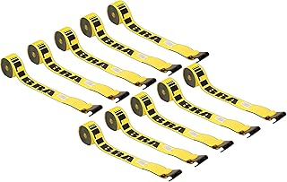 LIBRA (10) 4" X 30' Winch Strap W/Flat Hooks Flatbed Truck Trailer Tie Down 5400 LB …