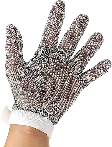 Guante de Chainmail resistente al corte, Guante de protección de mano de acero inoxidable 316 de grado alimenticio, Guante de corte de malla