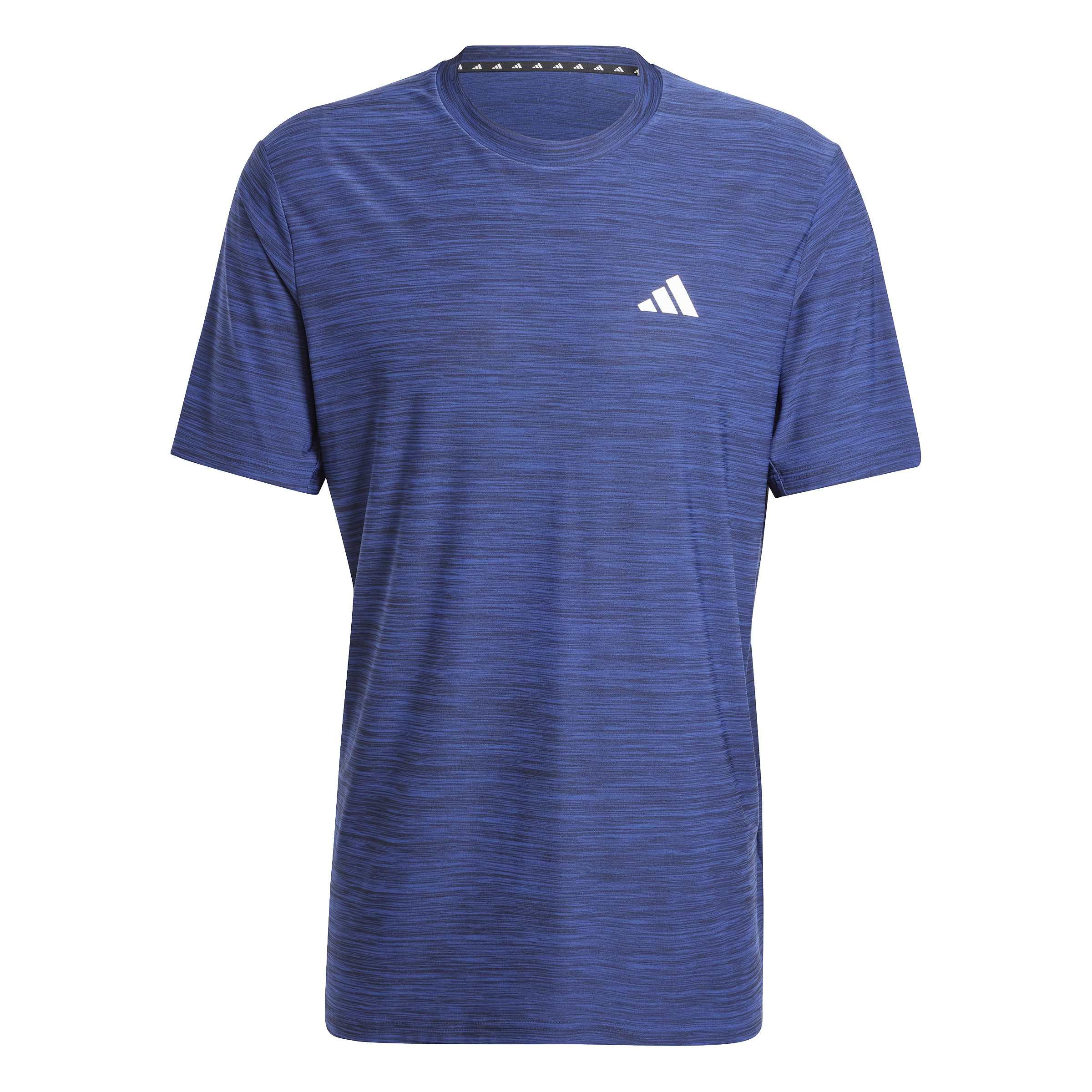 adidas Men's Train Essentials Stretch Training Tee, Dark Blue/Black/White, S