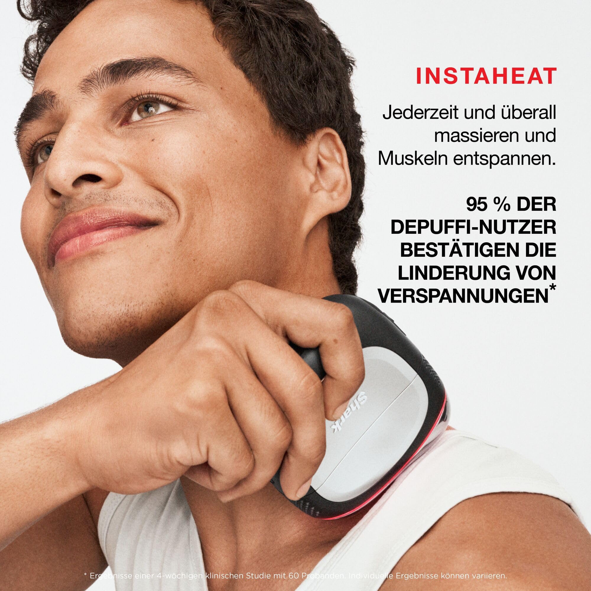 Shark DePuffi Instant Hot + Cold Kontrasttherapie-Gerät, in Zusammenarbeit mit Dermatologen entwickelt, um mit 6 temperaturgesteuerten Stufen Schwellungen zu reduzieren, zu beruhigen & zu konturieren.