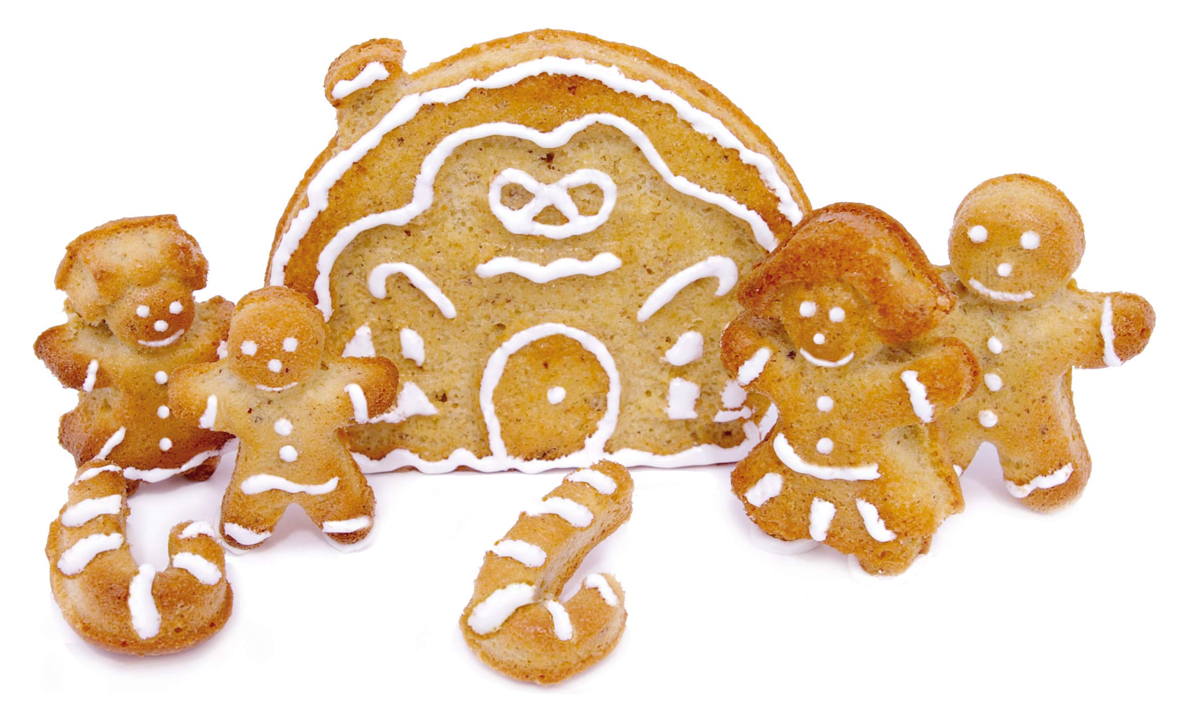 ScrapCooking 3144 la Famiglia Pane di spezie Stampo Silicone Rosa 31,5 x 17,5 x 1,5 cm
