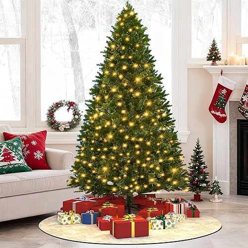 LEVELEVE Premium Pre-Lit 6FT Classic Artificial Holiday Christmas Tree w/1,000 Branch Tips,250 LED Lights for Home,Office,Party Decoration