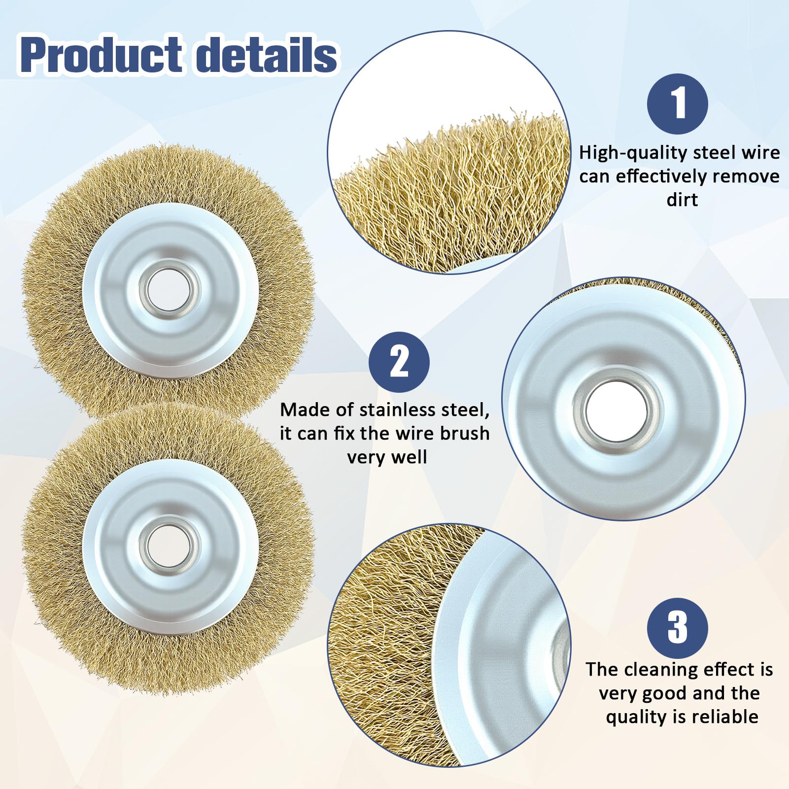 Lot De 2 Brosses Métalliques De Rechange RAC814 Pour | FindTheDeal