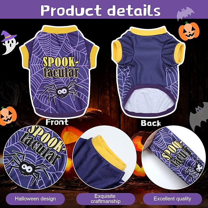 5 Disfraces de Halloween para Perro - Fantasmas Calabazas Esqueletos miniatura 3