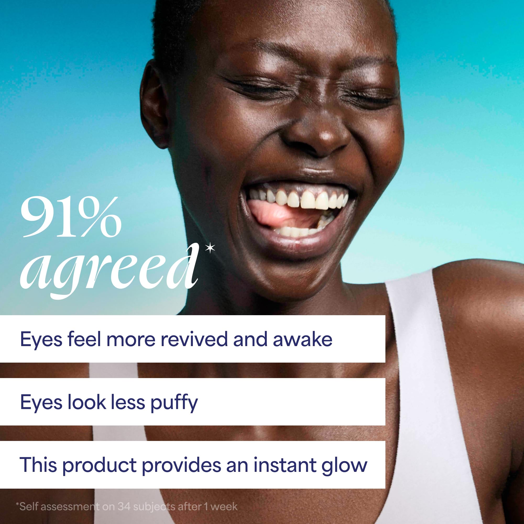 TULA Skin Care Eye Balm Gold Glow - Tratamiento de círculos oscuros, hidrata e ilumina al instante la zona debajo de los ojos, portátil y perfecto para usar sobre la marcha, 0.35 onzas.