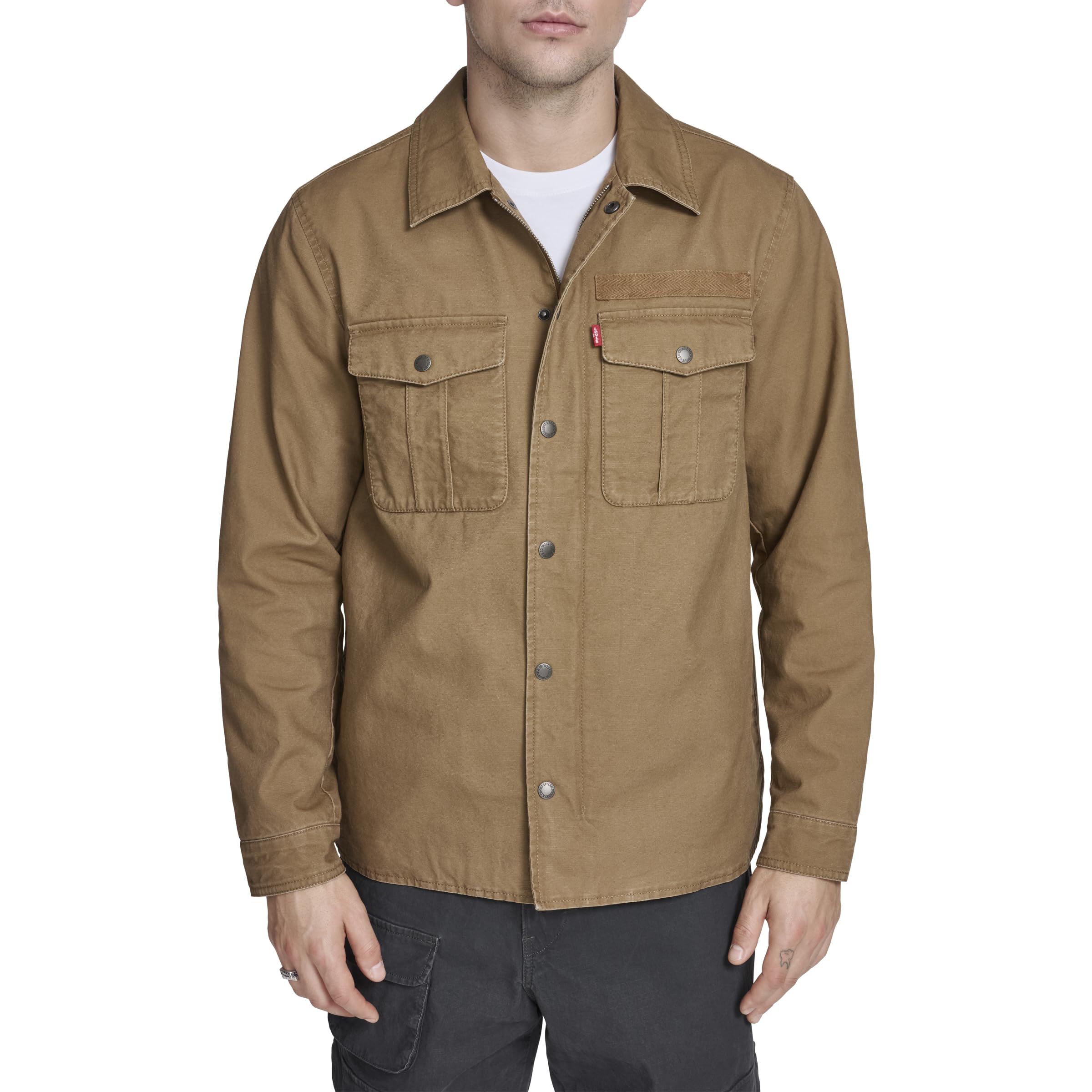 Men's Cotton Canvas Shirt Jacket