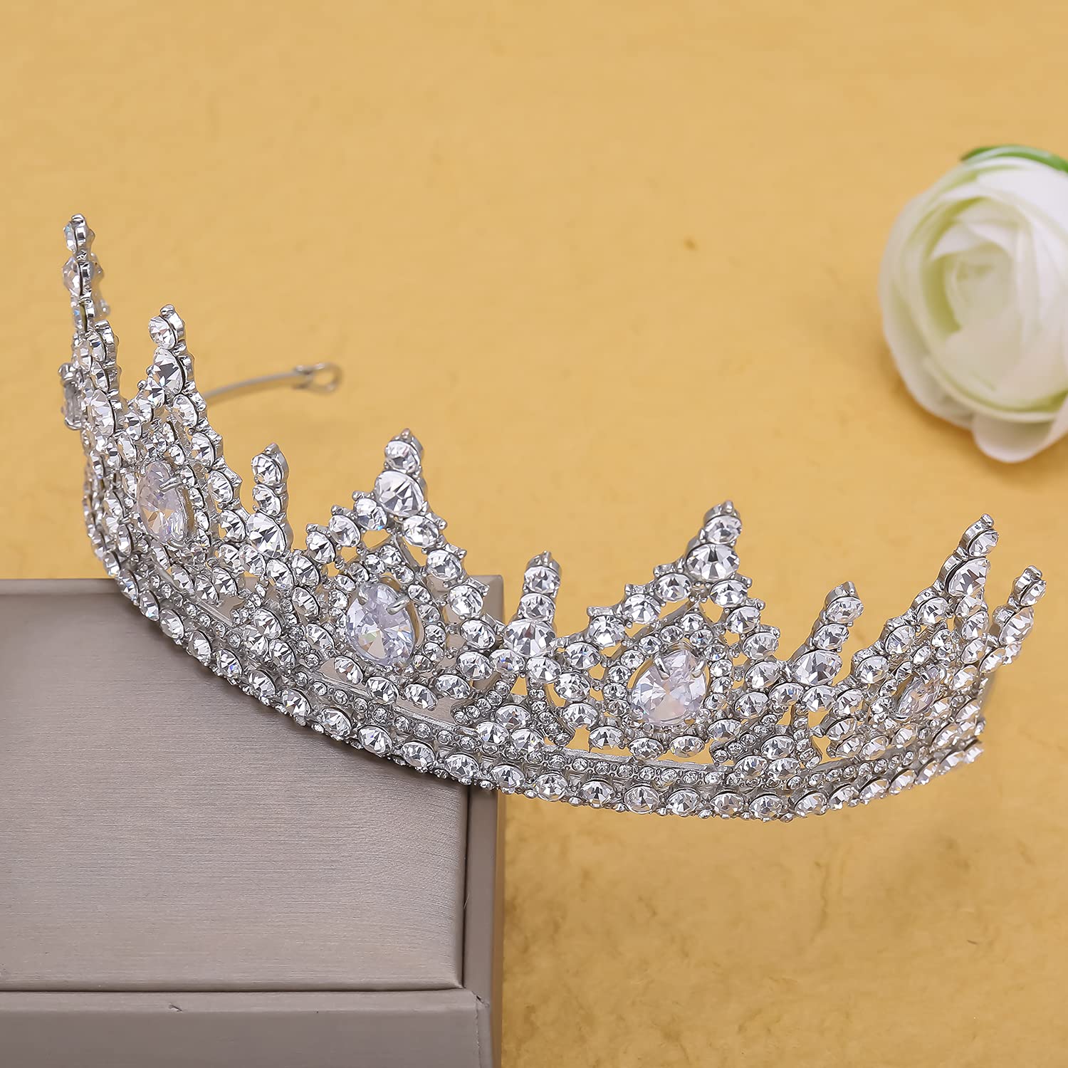 Amazon.com: Minmin Luxury Queen Crown for Women Girls  display picture 2
