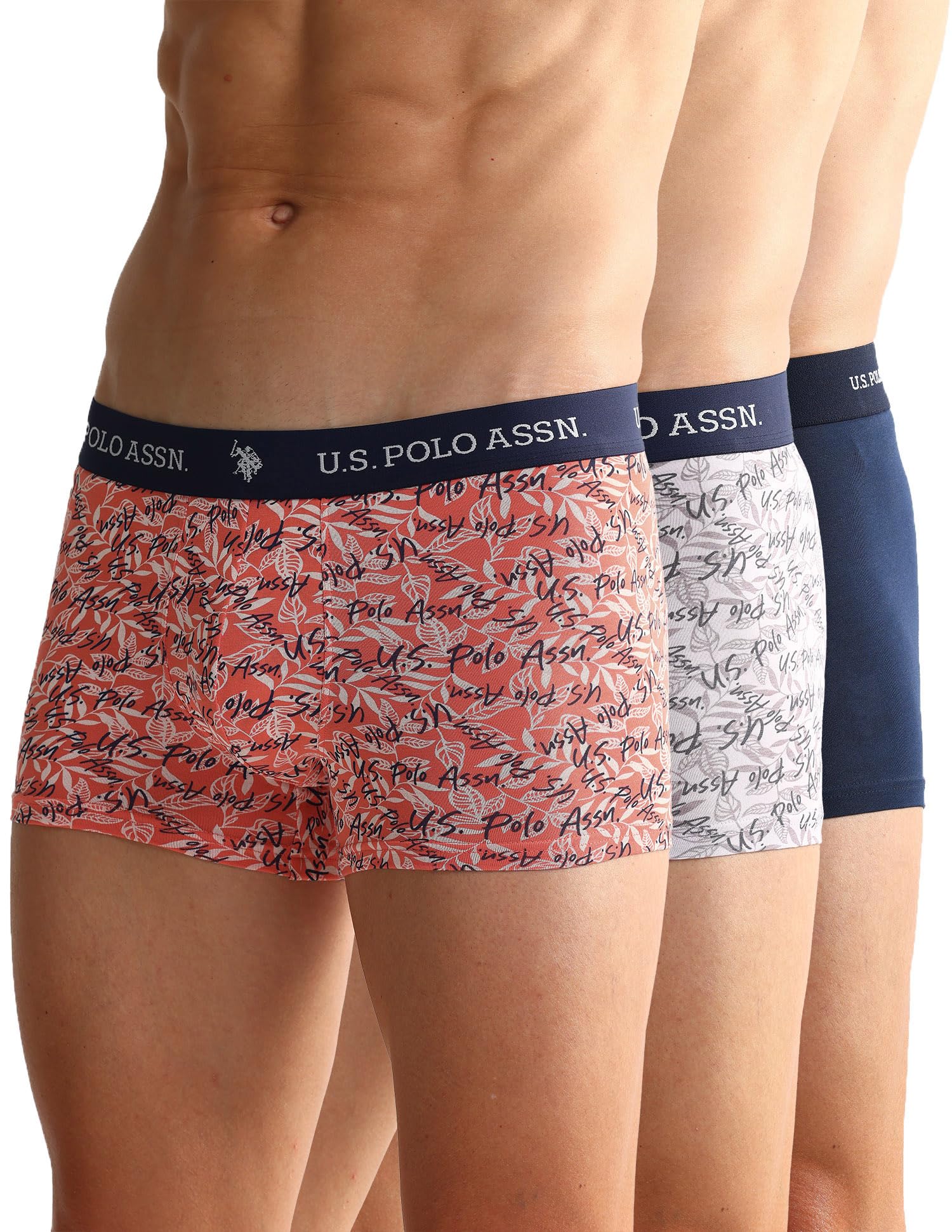 Men's Cotton Blend Classic Printed Trunks