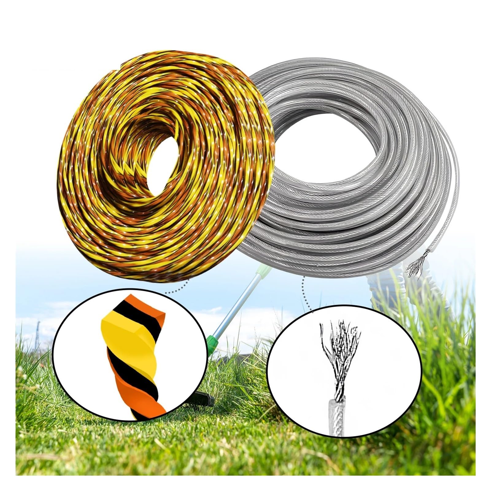 Filo Di Taglio Per Decespugliatore E Tagliaerba 2,7 Mm 15 M STRONG Star - Foto 8