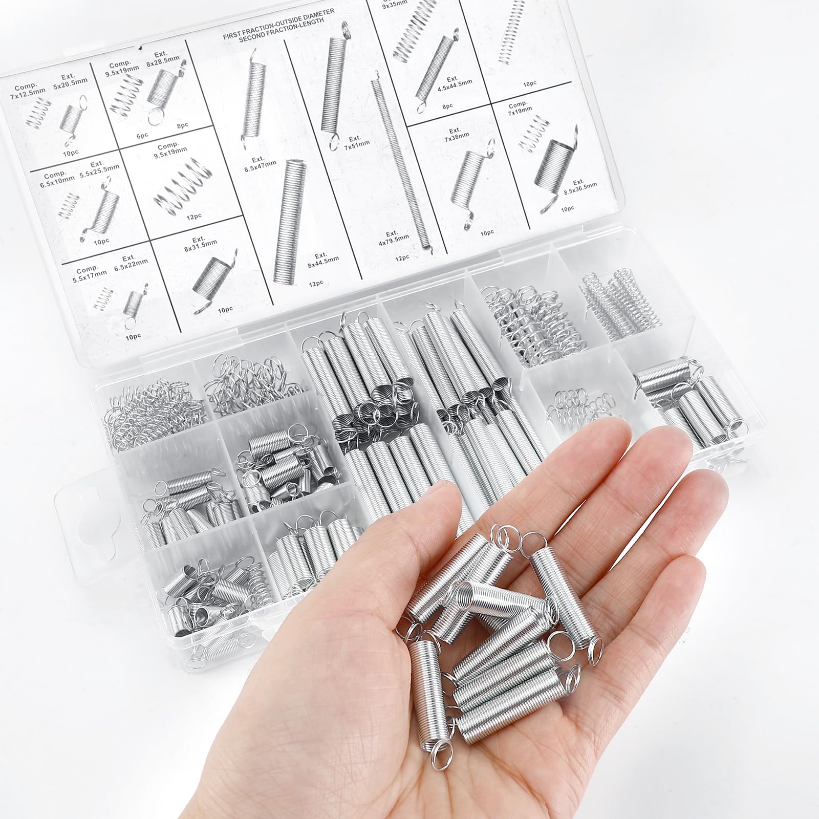 200 ressorts de traction et compression assortiment bgs technic - Bgs Technic - Pièces de