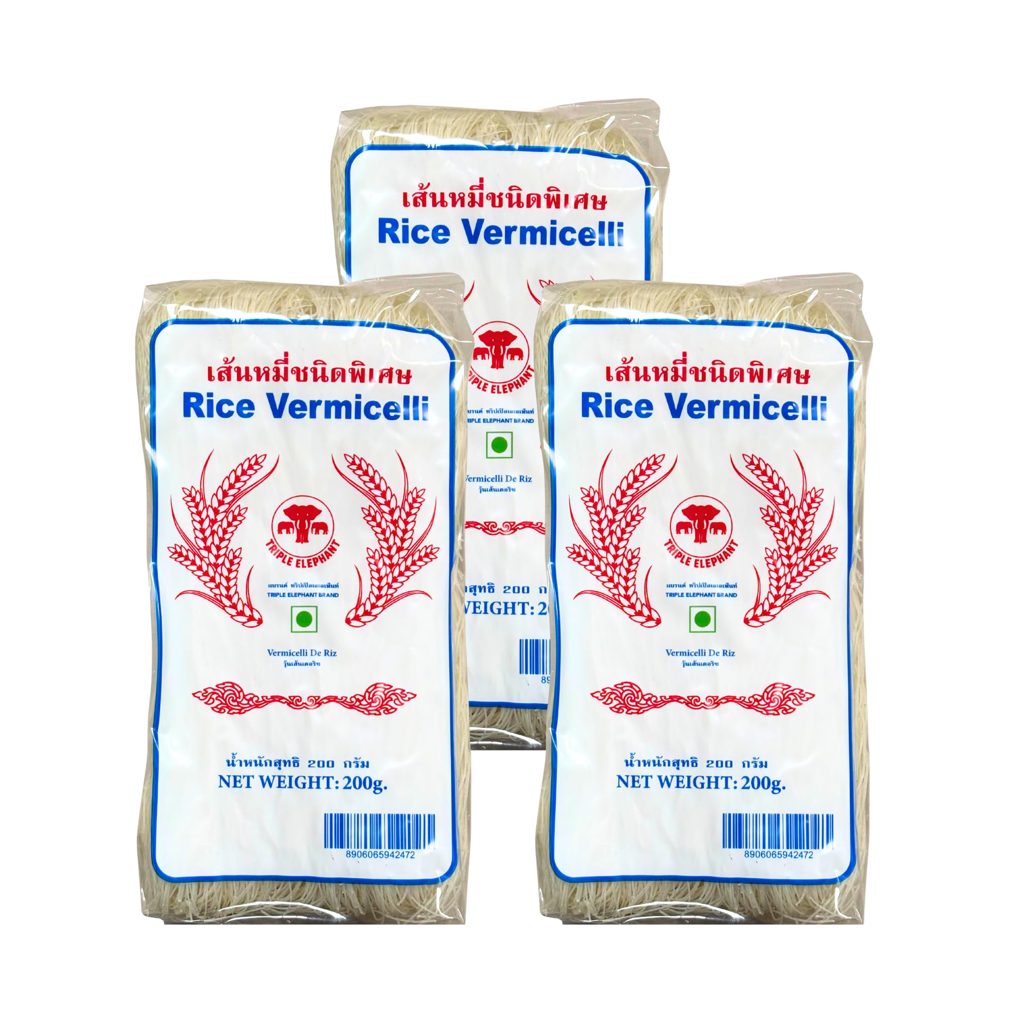 Triple Elephant Rice Vermicelli 200g | Pack Of 3 | Authentic Asian Rice Noodles – Gluten-Free & Easy to Cook-image-31