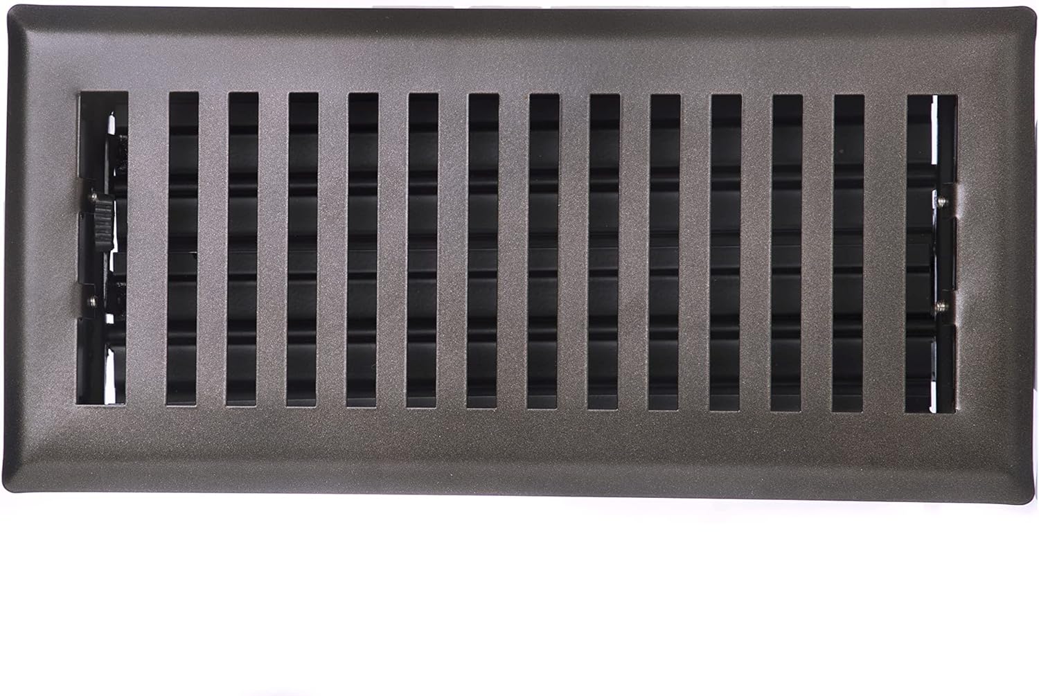 4" x 10" Contemporary Design Floor Register in Metallic Bronze Finish, Case of 5 | Vent Covers for Home Floor- Measure Duct Opening for Correct Air Vent Cover Size