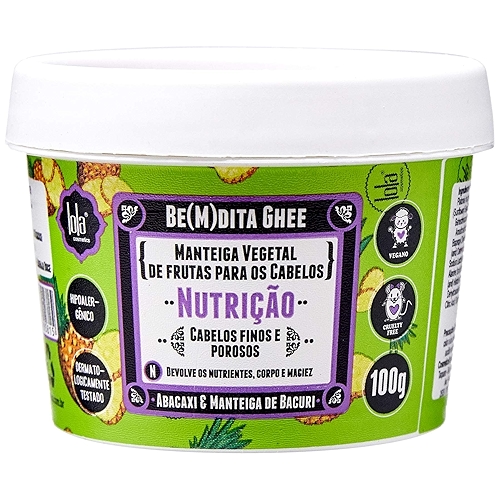 Bemdita Ghee Nutrição Abacaxi 100g , Lola Cosmetics Bemdita Ghee Nutrição Abacaxi 100g , Lola Cosmetics