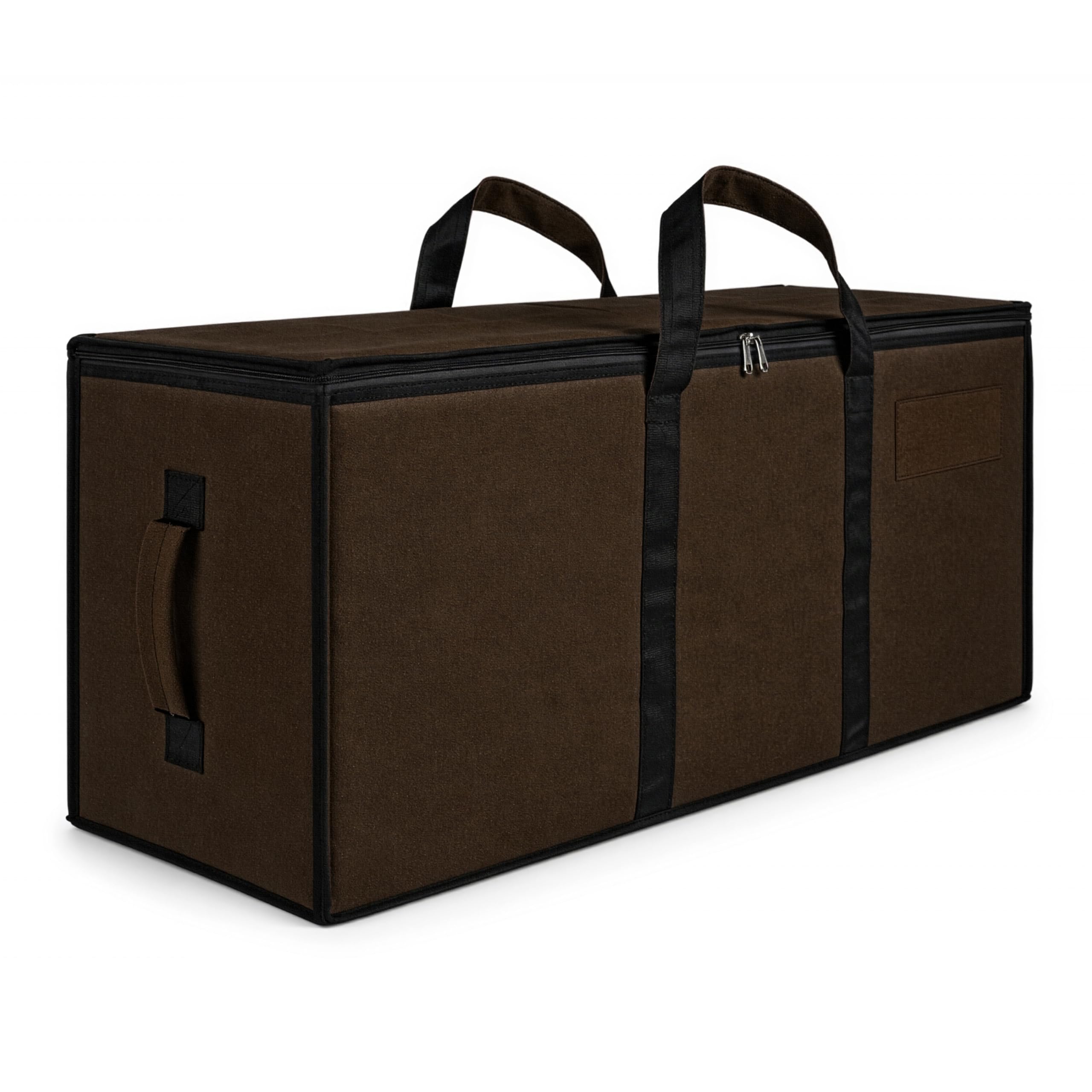 Storite Jumbo Super-Size 81 L Canvas Moisture Proof Heavy Duty Storage Bag | for Toys/Stationery/Blankets/Clothes/Moving Bags MultiPurpose With Strong Handles (87x26x36 cm) Brown