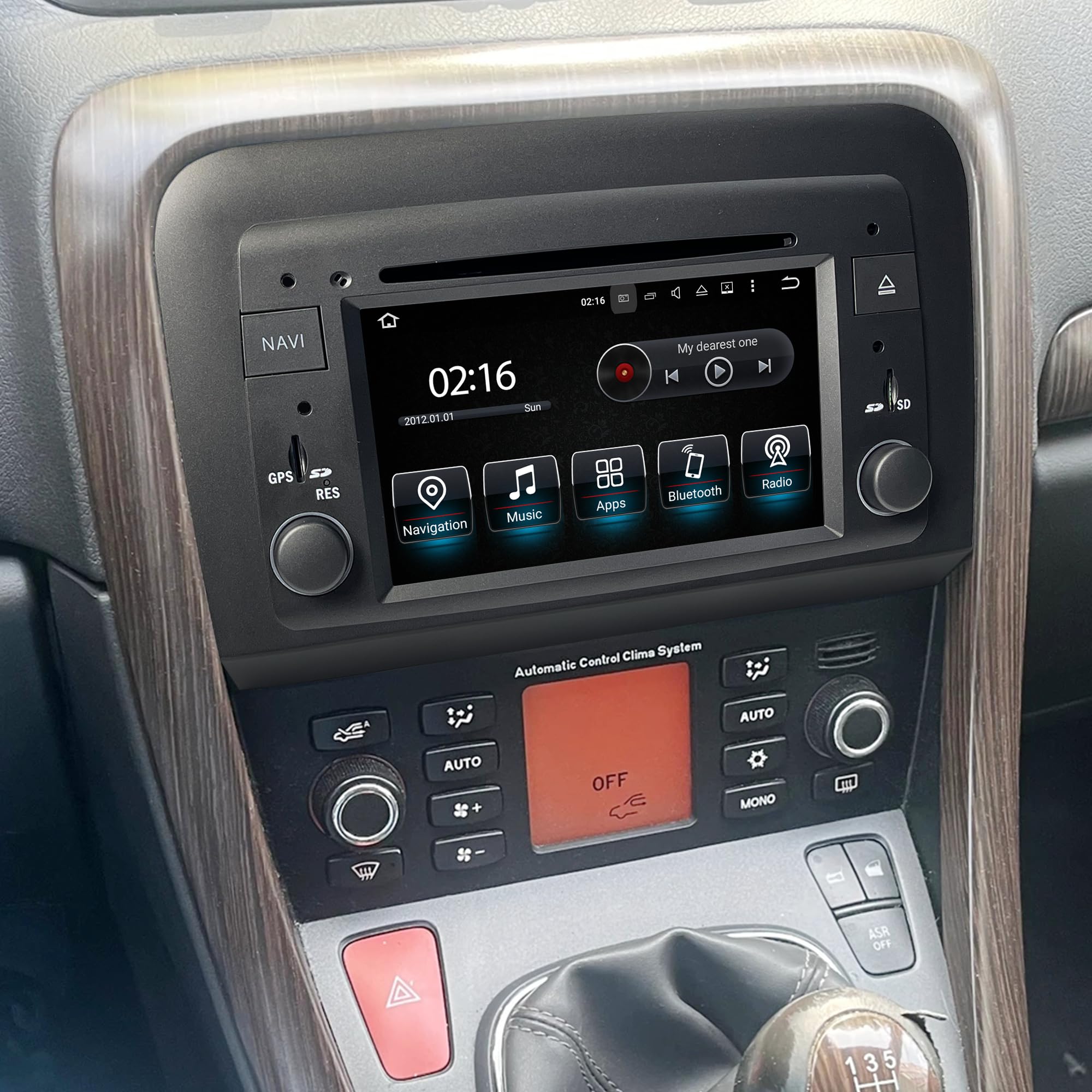 Kit radio touch screen da 6,2 pollici per Fiat Croma Stereo Autoradio Aggiungi CarPlay Android Navigazione automatica DVD Telecamere di backup Android 13 App Netflix Spotify Disney+ Hulu Twitch