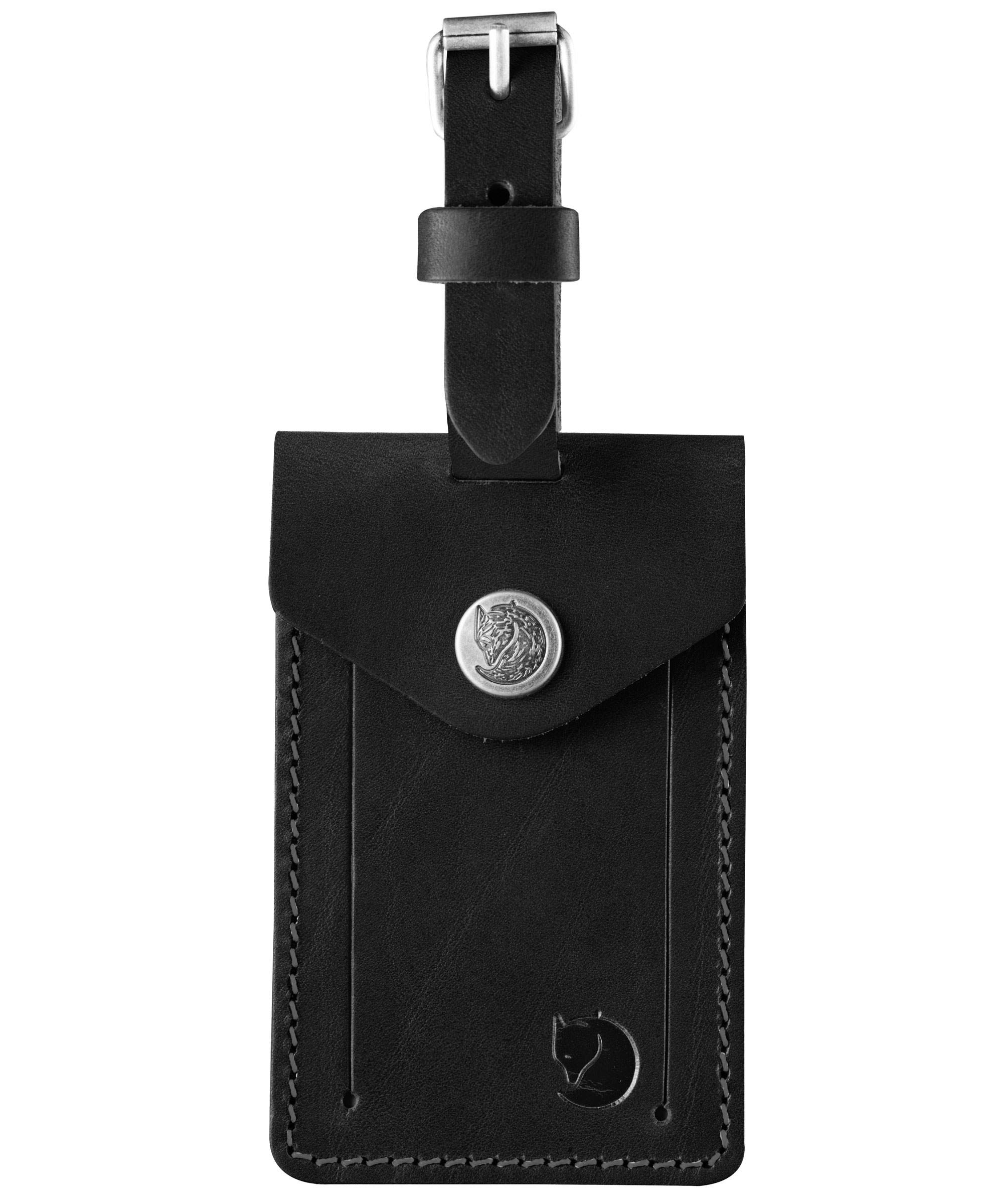 Fjallraven 77362-550 Leather Luggage Tag Accessories for bags Unisex Adult Black Size One Size